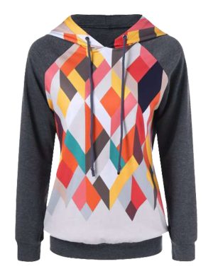 Women's Custom Long Sleeve Terry Hoodie – Stylish Winter Pullover Sweatshirt for Streetwear & Loungewear