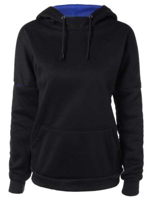 Woman Cotton Fleece Hoodie – Contrast Hood, Kangaroo Pocket, Customizable Fit