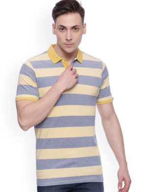 Premium Regular Fit Polo Shirt for Men – Ribbed Collar Stripe, Poly-Cotton Knit