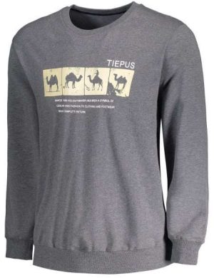 Custom Silk Screen Printed Mélange Effect Men’s Sweatshirt – Stylish & Comfortable