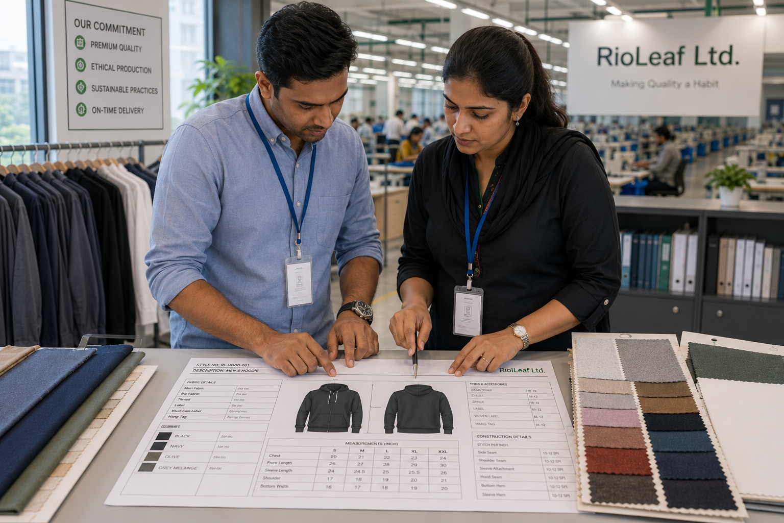 Evaluating a garment manufacturer in Bangladesh at RIOLEAF LTD facility