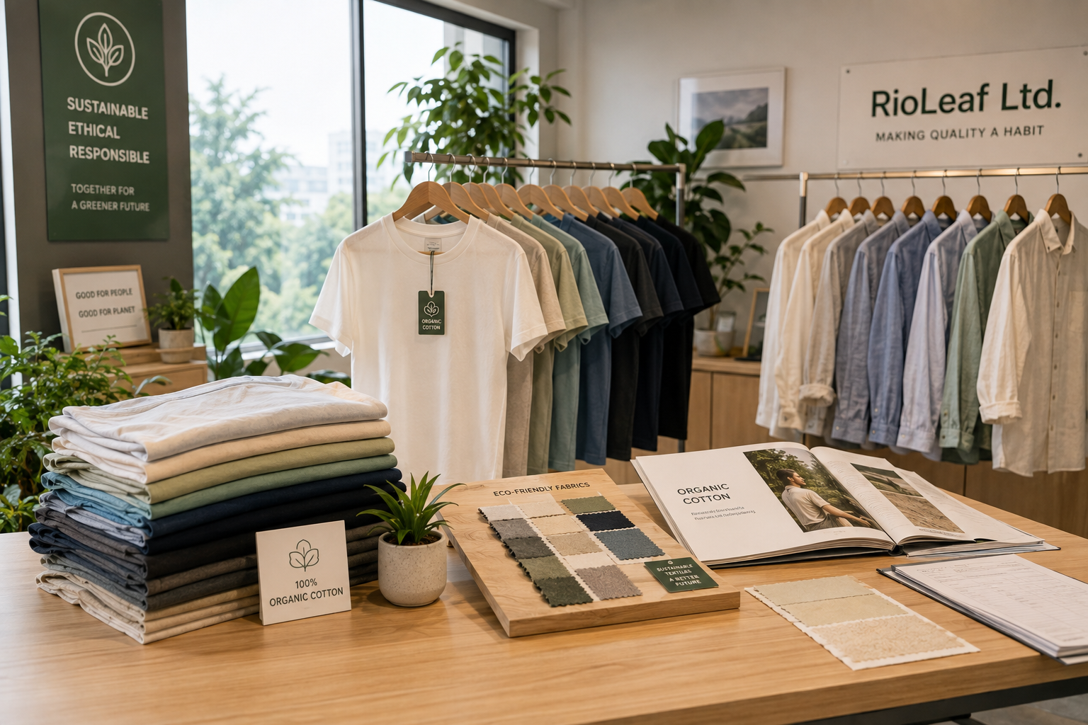 Organic cotton and sustainable apparel manufacturing at RIOLEAF LTD Bangladesh