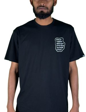 Men's Black Graphic T-Shirt – Premium Combed Cotton Crew Neck Short Sleeve Streetwear Tee