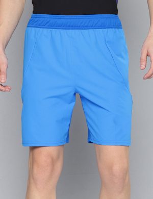 Men's Vibrant Blue Lightweight Athletic Shorts – Quick-Dry Running & Gym Shorts with Drawstring | Rioleaf
